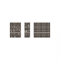Modern Wooden Shelving Unit With Decorative Books Vases Sculptures And Lighting