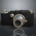 Vintage Film Camera With Metal Body And Lens As Classic Digital Collectible Equipment