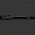 Modern Tactical Pistol With Metal Surface Black Grip And Design Details