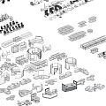 Hand Drawn Furniture Design Sketches Including Sofa Chair Table And Bed Types