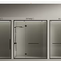 Modern Shower Sauna Designs With Classic Sliding And Minimalist Door Styles