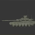 Advanced Modern Armored Military Tank Featuring Turret Cannon Antenna And Track System
