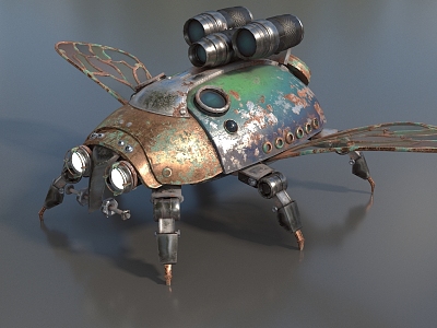 Sci-fi Flying Insect Sci-fi Bug Machine Beetle High-tech Flying Insect Machine Flying Insect Low Face Number Low Model Simple Model Game Sub-era Movie and TV Level Super Realistic 3d model