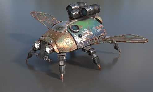 Sci-fi Flying Insect Sci-fi Bug Machine Beetle High-tech Flying Insect Machine Flying Insect Low Face Number Low Model Simple Model Game Sub-era Movie and TV Level Super Realistic 3d model