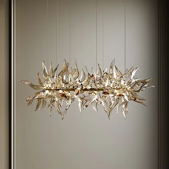 Modern crystal chandelier 3d model