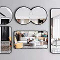 Stylish Decorative Mirrors in Various Shapes for Modern Home Interior Design