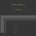 White Decorative Architectural Molding With Layered Structure And Smooth Surface For Interior Design