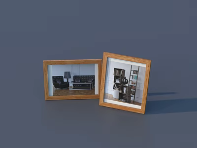 Modern Entryway Console Cabinet And Side Storage Cabinet With Wooden Shelves And Display Space 3d model