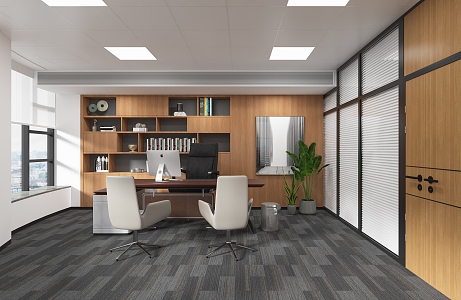 Modern Manager Room 3d model