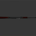 AK 47 Rifle With Wooden Stock And Metal Components On Dark Background