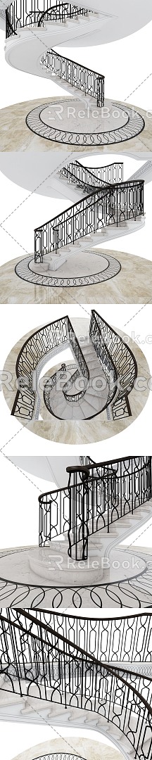 revolving staircase 3d model