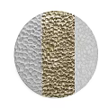 Circular Wall Decor with Textured Surface Golden Metallic Finish Modern Home Interior Decoration