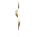 Elegant Modern Spiral Wave Golden Chandelier With Sleek Curved Design For Interior Decor