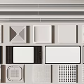 Air Conditioner Vent Grilles with Various Designs and Patterns for Home Interiors