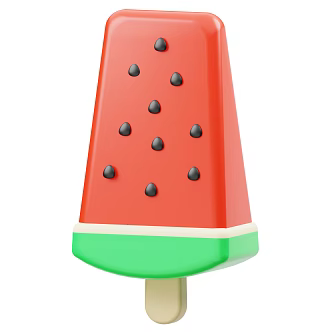 Modern Ice Cream Dessert Cartoon Ice Cream 3d model