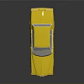 Golden Vintage Car With Shiny Exterior And Classic Retro Design Details