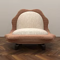 Modern Single Sofa Casual Sofa Fabric Sofa Living Room Bedroom Reception Sofa Lazy Sofa 3d model