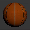 Spalding Orange Basketball With Black Stitching For Sports Training And Games