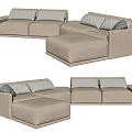Modern Multiplayer Sofa 3d model