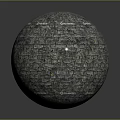 Wooden Stone Mosaic Spherical Decorative Sculpture Handcrafted Unique Art Piece For Home