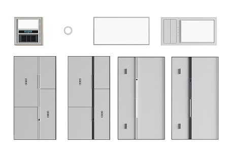 Integrated ceiling combination 3d model