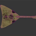 Artisan Crafted Wooden Balalaika with Hand Painted Art Using Fine Painting Tools