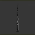 Unique Modern Weapon With Sharp Blade And Decorative Metal Hilt Design