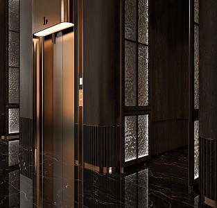 Hotel Elevator 3d model