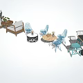 Various Style Table And Chair Sets With Different Materials For Indoor Outdoor Use