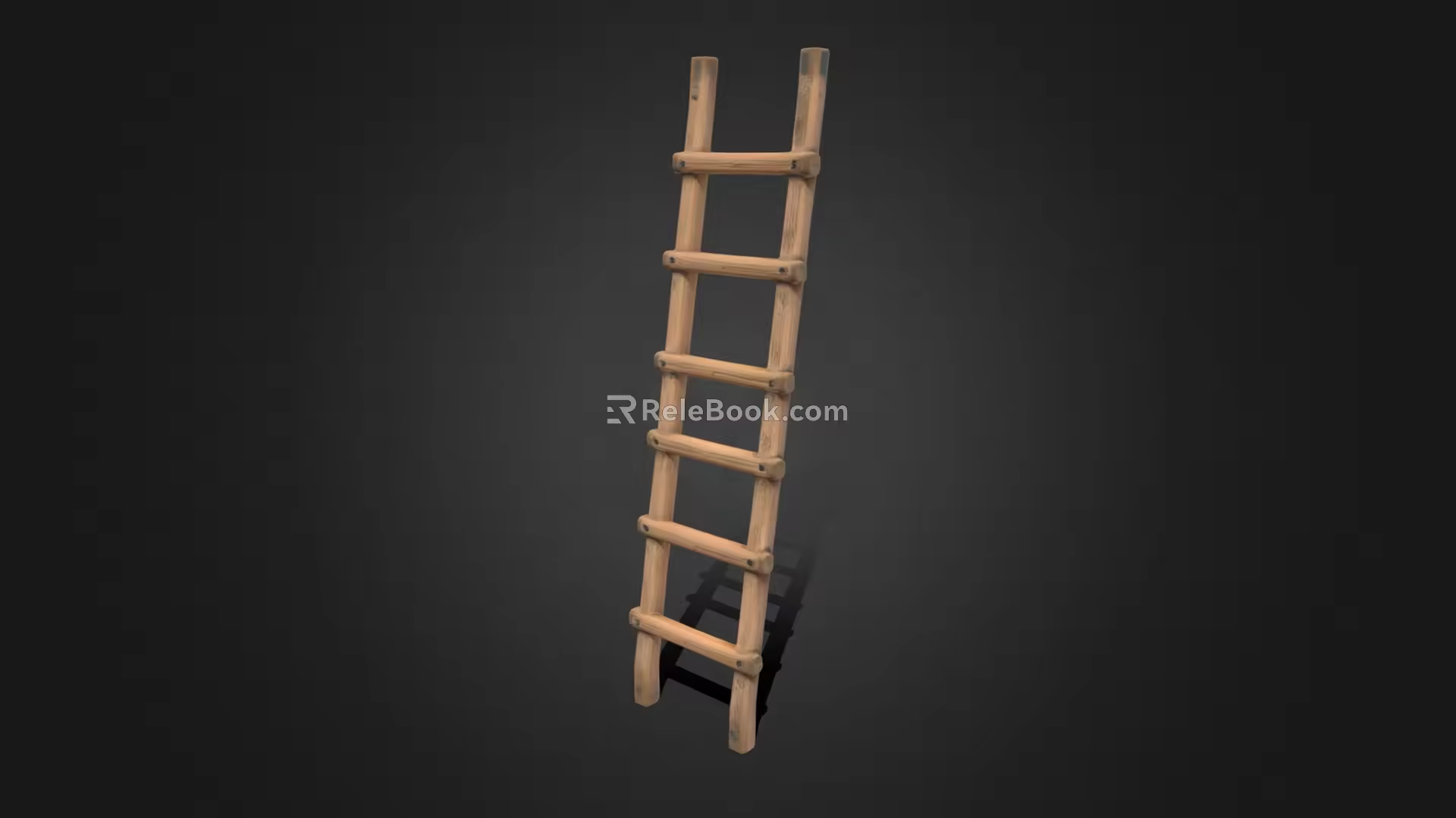 Ladder Wooden Ladder Climbing Ladder Woodworking Ladder Wooden Ladder Retro Ladder Old Ladder Broken Ladder Low Face Number Low Mold Simple Mold Video Level Super Realistic 3d model