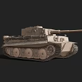 3D Rendered Military Tank With Detailed Tracks Long Barrel And Desert Camouflage