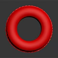 Commercial Equipment Red Inflatable Ring for Swimming Pool Safety and Rescue Use