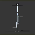 Innovative Sports Equipment Bicycle Design With Aerodynamic Frame And Illuminated Display Platform