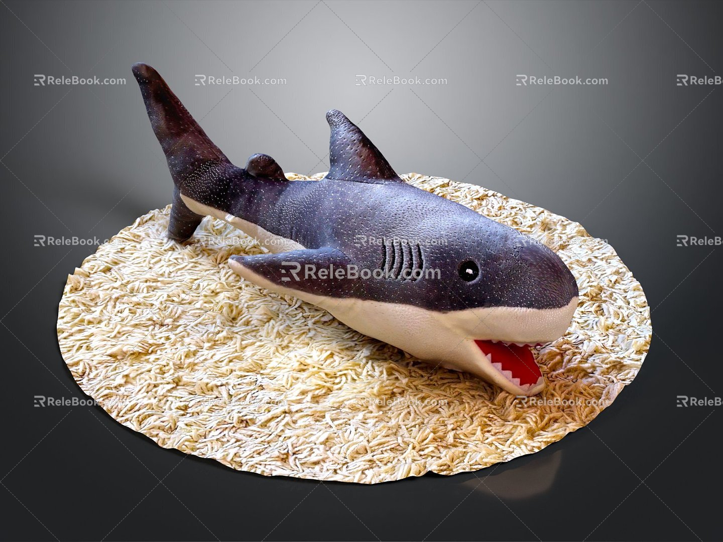 Modern doll shark great white shark whale shark hammerhead shark 3d model