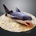 Modern doll shark great white shark whale shark hammerhead shark 3d model