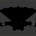 Batman Game Movie Character In Black Suit With Bat Cape Helmet And Armor