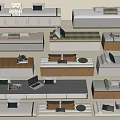 Modern Cushion Bay Window Cushion Bay Window Cabinet Sofa Cushion Pillow 3d model