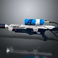 Industrial Spray Gun With Blue H2 Gas Cylinder And THB Spraying Company Label