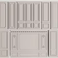 European-style wall panel European-style line European-style gypsum board 3d model