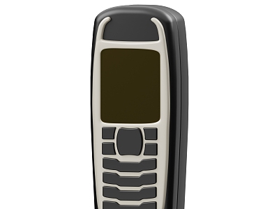 Modern mobile phones Old-fashioned mobile phones 3d model