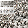 Modern pebbles 3d model