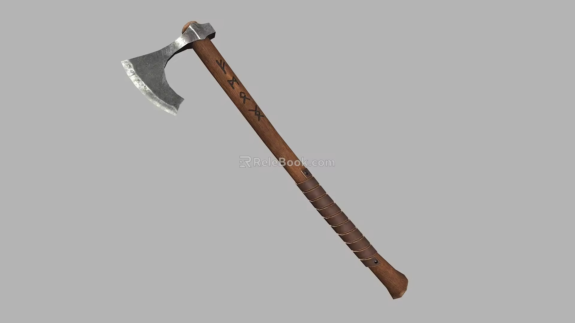 Viking Axe Tomahawk Axe Weapon Cold Weapon Ancient Weapon Giant Axe Game Equipment 3d model