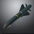 Gray Military Missile With Yellow Band White Stripe And Spice Ball Label
