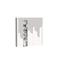 Sleek Modern Wardrobe Design With Shelves And Decorative Bunny Figurines