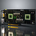 High Performance Graphics Card With Dual GPU Chips and Advanced Electronic Circuit Board Components