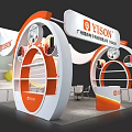 YISON Exhibition Booth Modern Design with Brand Logo and Display Elements