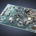 modern circuit board motherboard cpu electronic motherboard electronic parts computer chip motherboard circuit board cpu motherboard circuit board 3d model