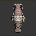 Futuristic Armored Mechanical Hippo With Robotic Legs And Detailed Design