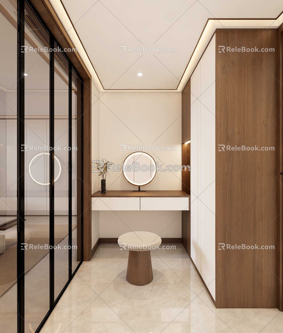 New Chinese Cloakroom 3d model