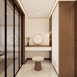 New Chinese Cloakroom 3d model